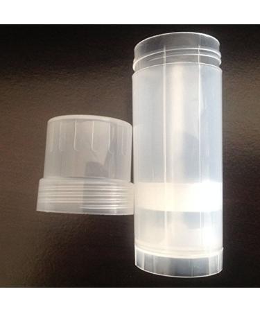 (11) Empty Clear Plastic Deodorant Containers (Natural) - 2.2 Oz Cylinders for heel balm lotion bar etc.  - Buy Online on GoSupps.com
