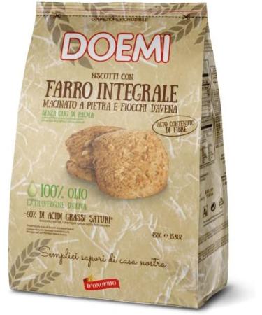  Italian Gourmet E.R. Doemi Biscotti con Farro Integrale Pack of 6 biscuits with stone-ground spelt oat flakes and olive oil 450g + Italian Gourmet Polpa di Pomodoro 400g box - Buy Online on GoSupps.com