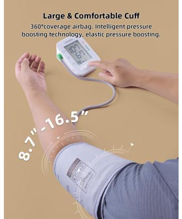 X8 Automatic Blood Pressure Monitor - Digital Upper Arm BP Machine with Adjustable Cuff & Large Backlit Display for Home Use - Buy Online on GoSupps.com