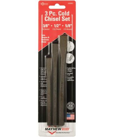 Mayhew Select 89062 Cold Chisel Set - 3-Piece | High-Quality Hand Tools - Buy Online on GoSupps.com