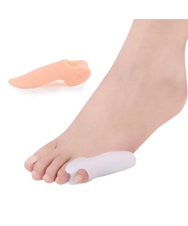Hallux Valgus Corrector for Toe Inflammation Correction Day Toes White/Skin Colored 1 Pair