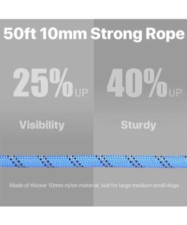 Hawsam 50ft Dog Tie Out Cable for Camping with 4ft Bungee Binding - Overhead Trolley System for Small/Midium/Large Dogs up to 300 lbs with 360 Movable Pulley for Gardens Parks and Camping 50ft Calbe and 4ft Bungee Binding - Buy Online on GoSupps.com