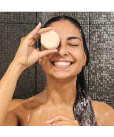 Organic Solid Shampoo for Dry Hair Nourishing and Revitalizing 90 g - Sulfate and Paraben-Free Shampoo PH Neutral - Olive and - Buy Online on GoSupps.com