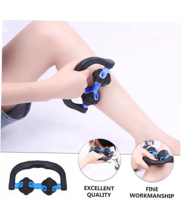 Clispeed 2nd Hand Massage Roller - Portable Six-Wheel Fascia Muscle Roller for Home Fitness & Yoga - Stainless Steel Arch Support - Buy Online on GoSupps.com