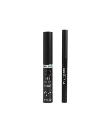 Profusion Cosmetics Star Child Moon Phase Lip Duo Velvet Matte Liner and a non-drying cream Bold Edgy or Soft Hypoallergenic Long-Lasting Formula