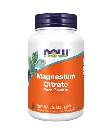 Now Foods, Magnesium Citrate Powder, 227g Vegan Powder, Lab Tested, Gluten Free, Vegetarian, Soy Free, Non-GMO
