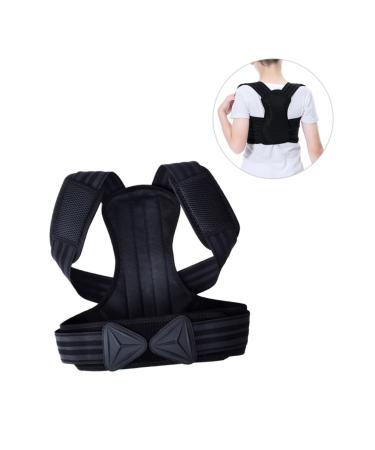 FOMIYES Adjustable Upper Posture Brace for Women Men & Kids - Universal Fit Black Vest for Better Posture Support - Buy Online on GoSupps.com