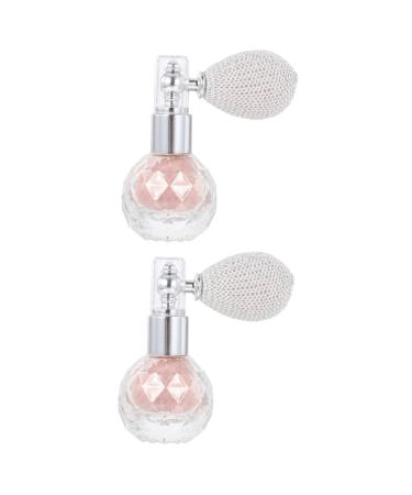 DOITOOL Body Glitter Spray 2 Pcs Body Air Bag Powder Perfume Powder Spraying Tool Loose Powder Sprayer Miss Glitter Powder Face Pinkx2pcs mediumx2pcs