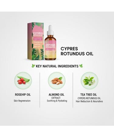2PCS Cyperus Rotundus Oil For Hair Removal Natural Herbal Product Reduces Hair Growth Suitable For All Skin Types - Buy Online on GoSupps.com