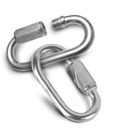 Yardware etcetera Quick Links 3/16 inch Zinc Plated 10 Pack - 620 lb Working Load Limit - Chain Links