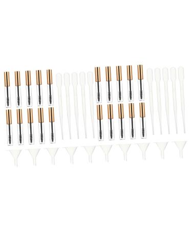 Beavorty 40 Pcs Mascara Empty Tube Eyelash Cream Tube Mascara Containers Funnel Eyelash- Cream Tube Plastic 1 g (Pack of 1) Transparent Colorx2pcs