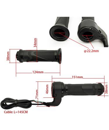 PT-1 Twist Throttle 36V/48V Universal Voltage Compatible for Bafang Mid-Drive Motor Conversion Kits BBS01B-02B-03B Sm-3a Version - Buy Online on GoSupps.com