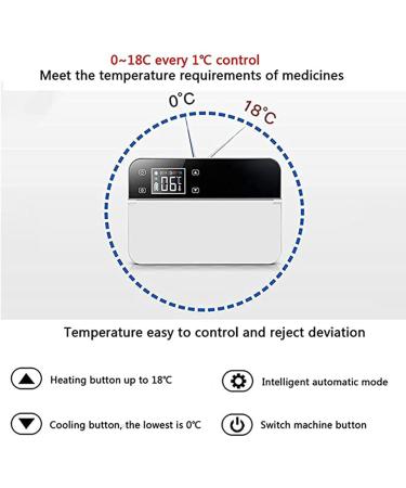 Portable Insulin Cooler Refrigerated Box Travel Case car refrigerators Backpack Medicine Refrigerator with LED Display Keeps Insulin Cool Suitable for Travel Interferon Drug Storage - Buy Online on GoSupps.com