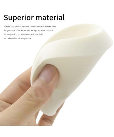 50 White Round Makeup Sponge Powder Puffs - Beauty Blender for All Skin Types - Wet/Dry Dual Use - Buy Online on GoSupps.com