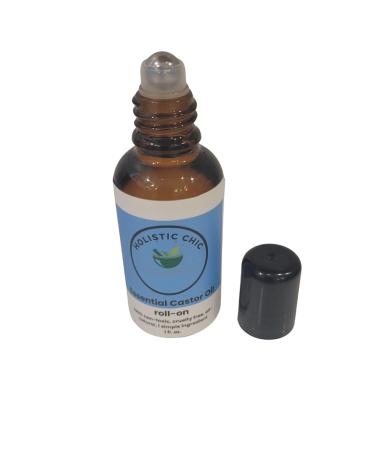 Holistic Chic Castor Oil Roll-on Cold-pressed Essential Castor oil Roller for body - Buy Online on GoSupps.com