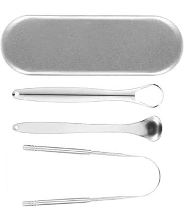 Stainless Steel Tongue Cleaner - Ergonomic Tongue Scraper & Brush for Fresh Breath | International Shipping Available - Buy Online on GoSupps.com