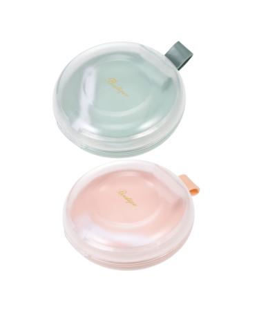 Healeeved 2 pieces Prozos storage box travel container organizer with lid container with lid tooth brick box portable prosthesis box portable braces box prosthesis case