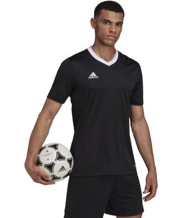 Buy adidas Men's Entrada22 Football T-Shirt L Black - International Shipping Available | Stylish Sportswear for Football Enthusiasts - Buy Online on GoSupps.com