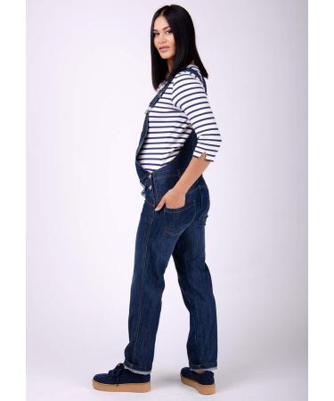 Wash Clothing Co. Maternity Dungarees Darkwash Denim Blue Pregnancy Overalls | Maternity Fashion IVY 18 Blue - Buy Online on GoSupps.com
