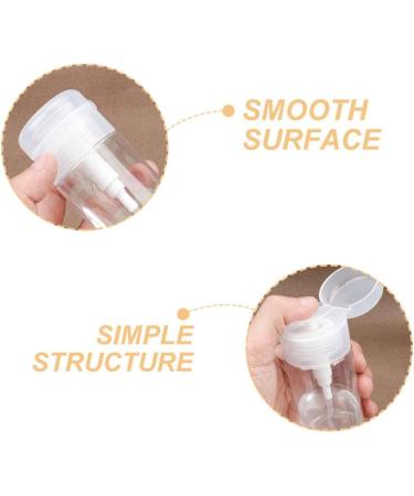 FOMIYES Clear Pump Press Bottle Plastic Sample Containers Empty 120ml Travel Jar Refillable Cosmetic Bottle for Creams Lotions Body Scrub Butter - Buy Online on GoSupps.com