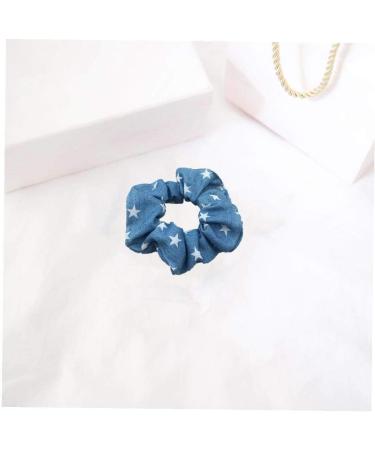 Denim Elastic Hair Bands Ropes Hair Scrunchies Ponytails Soft Hair Ties Hair Accessories for Cool Women and Girls - Buy Online on GoSupps.com