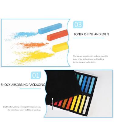 AUklOPVZZ Girl Temporary Hair Color Dyeing Chalk Hair-styling Dye Stick Performance Beauty Professional Hairdresser Barbershop 24 Colors Short - Buy Online on GoSupps.com