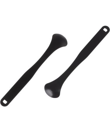 Yawdil Spoon Tongue Scraper for Adults - Metal Tongue Cleaner for Bad Breath & Healthy Oral Care - Black - Buy Online on GoSupps.com