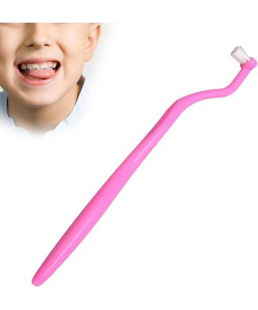 Ververt Touch Orthodontic Toothbrush & Interdental Brush - Professional Portable Cleaning Tool for Braces Soft Head for Oral Care - Pink - Buy Online on GoSupps.com