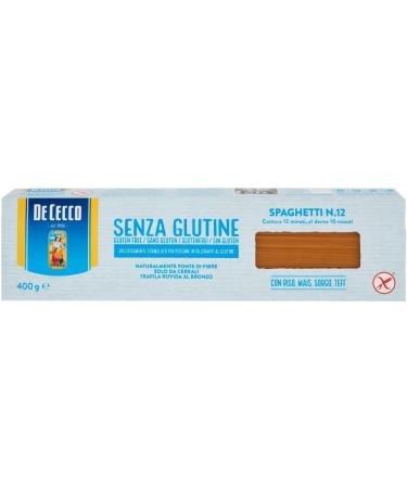  Italian Gourmet E.R. De Cecco Lot of 5 gluten-free spaghetti No. 12 Gluten-free pasta 400 g + Gourmet Italian Pulp 400 g - Buy Online on GoSupps.com