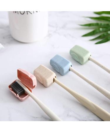 8 Pieces Toothbrush Head Covers - Protect Your Portable Toothbrush for Outdoor Travel | International Shipping Available - Buy Online on GoSupps.com