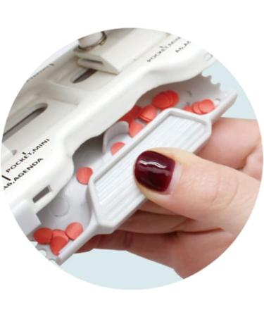 Bira Craft Adjustable 6 Hole Punch  Off White  8 Sheet Capacity  Mini/Pocket A3/ A4 / A5 / A6 / Agenda/Personal/Deskfax  Performance Guaranteed - Buy Online on GoSupps.com