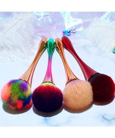 Super Large Mineral Powder Brush | Nail & Kabuki Makeup Brushes Set in Rose Gold | Professional Fluffy Foundation & Blush Brush for Daily Makeup - Buy Online on GoSupps.com