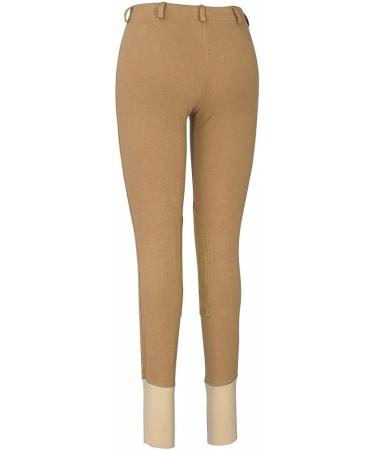 TuffRider Women's Cotton Lowrise Pull-On Breeches - Sand | Size 24 | Comfort & Style - Buy Online on GoSupps.com