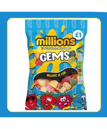 Millions Gems 12 x 120g Delicious Special For Easter Tasty And Twisty Treat Gift Hamper Christmas Birthday Easter Gift Sold By Kidzbuzz - Buy Online on GoSupps.com