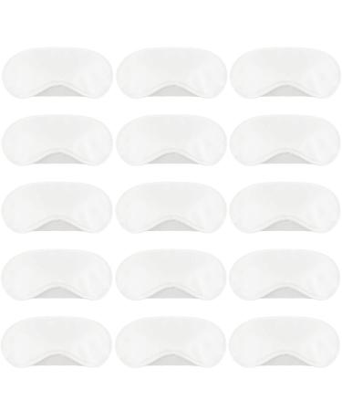 Aneco 30 Pieces Eye Mask Cover Shade Blindfold Soft Eye Shade Cover with Nose Pad for Travel Sleep or Party Supplies White