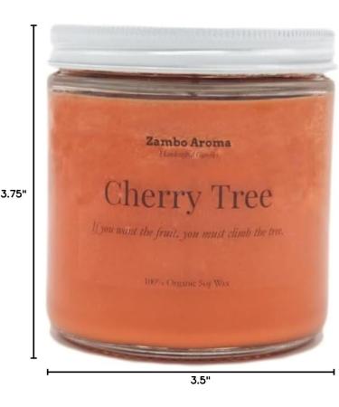 Cherry Tree Candle | Natural Soy Wax | Handmade Cherry Almond & Oak Scent | Zambo Aroma International Shipping - Buy Online on GoSupps.com