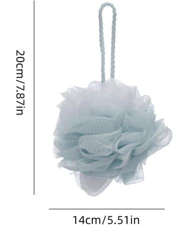 Gralara Body Puff Bath Sponge | Portable Blue Shower Ball for Spa & Bathroom Use - Buy Online on GoSupps.com