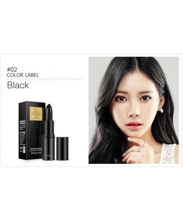 thinning hair 1PC Temporary Hair Color Modified Cream Color Repair Stick Hair Line Concealer Portable Hair Dye Kit Root Cover Up For Modify Your Hair Color(Black) - Buy Online on GoSupps.com