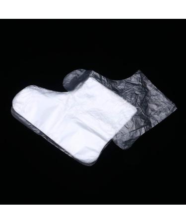 Exceart 200pcs Clear Plastic Disposable Booties for Paraffin Bath - Foot Spa Wax Treatment Covers - Buy Online on GoSupps.com