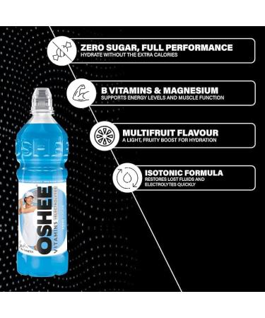  Oshee Oshee Isotonic Drink - Multifruit Flavor 750ml (Pack of 6) Electrolyte & Hydration Drink for Sports & Recovery Rejuvenates Minerals & Supports Performance - Buy Online on GoSupps.com