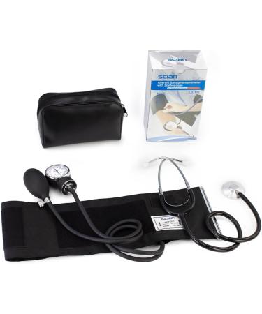 Scian Manual Blood Pressure Monitor with Stethoscope - Aneroid Sphygmomanometer for Nurses Doctors & Seniors | Medical Supply with Carrying Bag - International Shipping Available - Buy Online on GoSupps.com