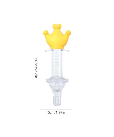 Calakono Yellow Medicine Dispenser for Children | Cute Baby Feeder & Pacifier Medical Dispenser | Ideal for Newborns & Baby Feeding Utensils - Buy Online on GoSupps.com