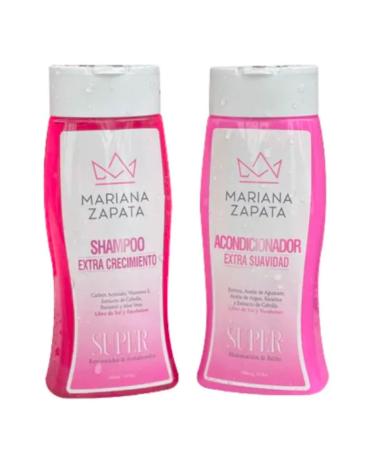 MARIANA ZAPATA Shampoo & Conditioner Extra Cabello | Hair Care Set/Kit Champu y Acondicionador/Rinse 2x (16.9oz-500ml)