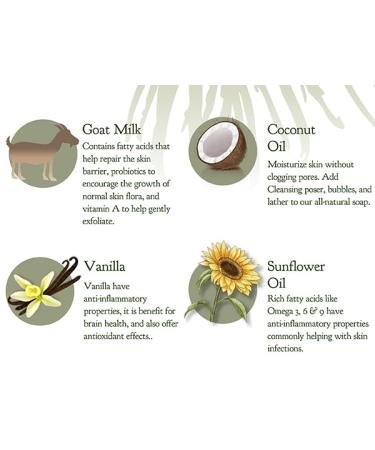 Sugar Cookie Scent All Natural Soap Bar - Vegan Organic Plant-Based | USA Made Soap for Dry & Sensitive Skin - Buy Online on GoSupps.com