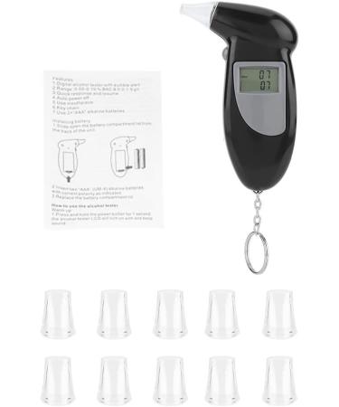 Zerone Alcohol Tester Digital Breathalyzer | Portable Keychain Breathalyzer with Mouthpieces | Professional-Grade Accuracy for Personal & Professional Use - Buy Online on GoSupps.com