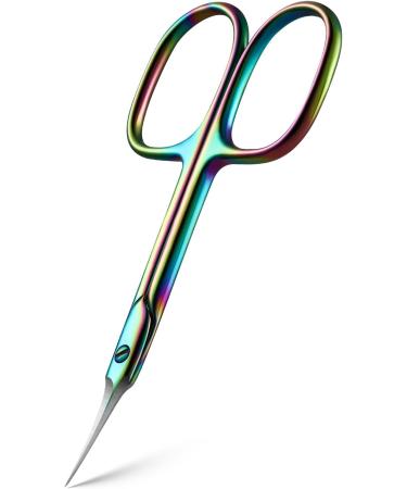 Bezox Curved Nail Skin Scissors - Precision Stainless Steel Manicure Tools for Tidy Care | Professional Nail Shaver & Small Rainbow Scissors for Women - Buy Online on GoSupps.com