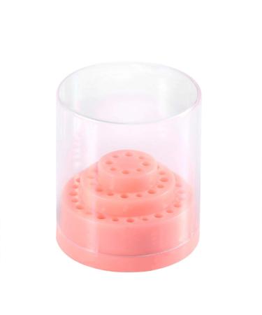 Agatige 48 Holes Nail Drill Holder Stand Portable Nail Art Grinding Head Bit Display Storage Box for Home