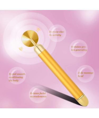 NATUDECO Electrical Facial Massage Device | Adjustable Jade Massager for Eye Fatigue & Dark Circles Relief - Buy Online on GoSupps.com