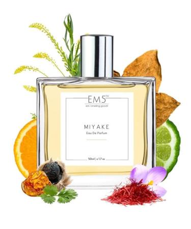 EM5 Miyake Perfume for Men | Citrus Woody Fresh Spicy Fragrance | EDP Strong and Long Lasting Spray | Luxury Gift for Him