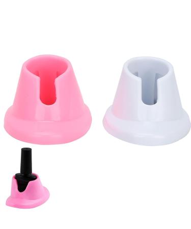 2pcs Soft Rubber Anti-Spill Nail Polish Bottle Holder Stand - Perfect for Salons | International Shipping Available - Buy Online on GoSupps.com